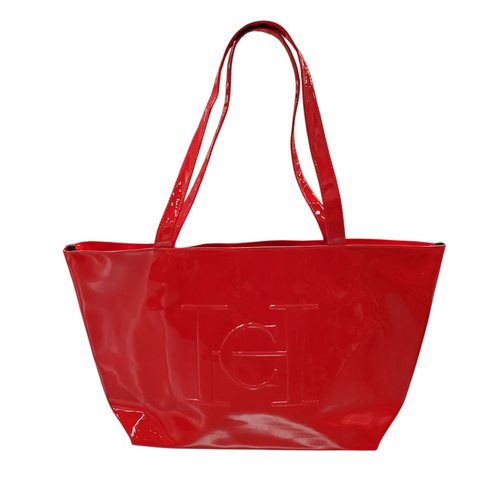 Vist Large View of Product Image Which is Used CH Red Tote Large Handbag