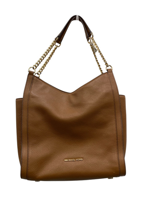 Vist Large View of Product Image Which is Used Michael Michael Kors Large Leather Handbag