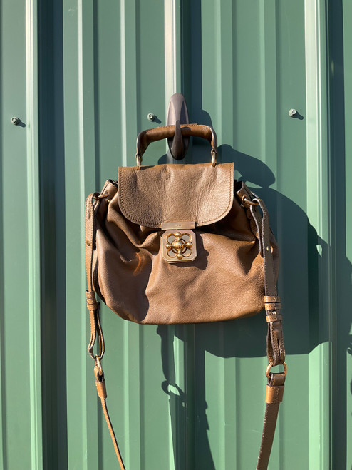 Vist Large View of Product Image Which is Used Chloe Elsie Leather Handbag