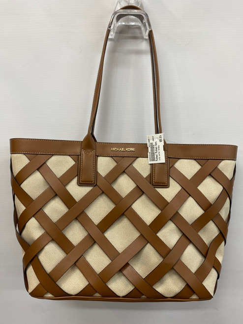 Vist Large View of Product Image Which is Used Michael Michael Kors Large Leather Handbag