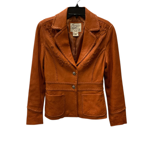 Vist Large View of Product Image Which is Used CRIPPLE CREEK Leather Jacket XS-0/2