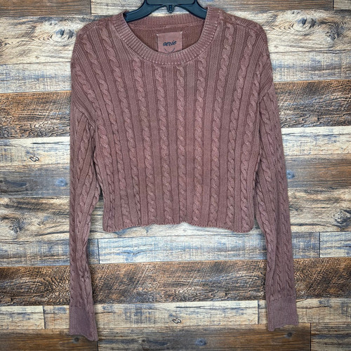 Vist Large View of Product Image Which is Used Aerie Lightweight Sweater L-12/14