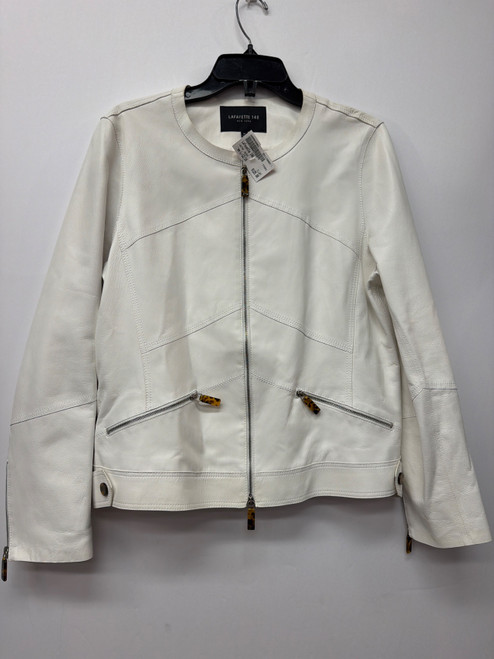 Vist Large View of Product Image Which is Used Lafayette 148 Leather Jacket L-12/14