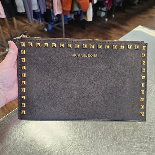 Vist Large View of Product Image Which is Used Michael Michael Kors Wristlet