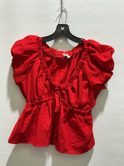 Vist Large View of Product Image Which is Used Sienna Sky Short Sleeve Top S-4/6