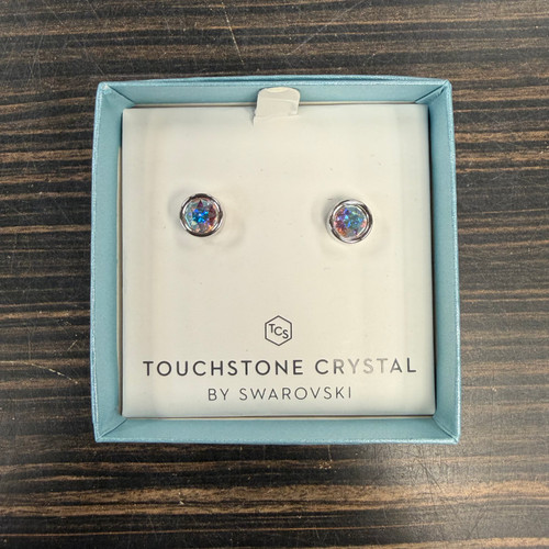 Vist Large View of Product Image Which is Used Touchstone Swarovski Earrings