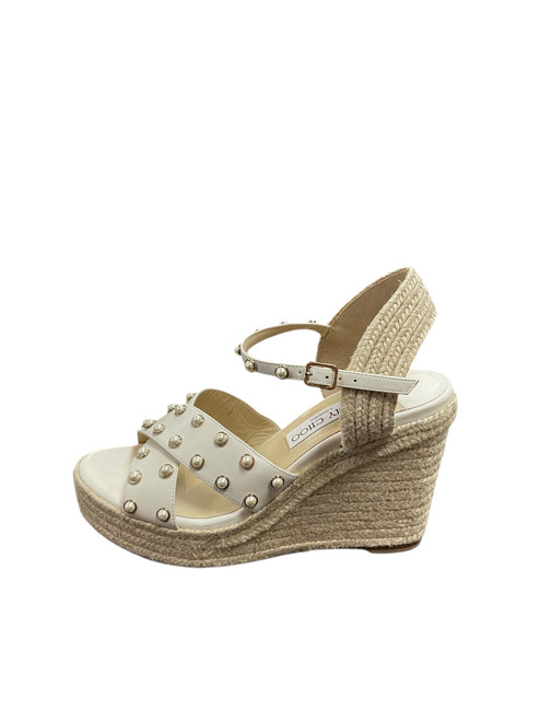 Vist Large View of Product Image Which is Used Jimmy Choo Wedge Sandals 8
