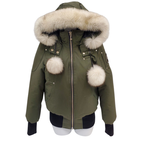 Vist Large View of Product Image Which is Used Moose Knuckles Bomber Coat S-4/6