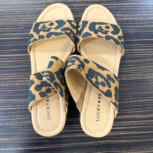 Vist Large View of Product Image Which is Used Lucky Brand Wedge Sandals 6.5