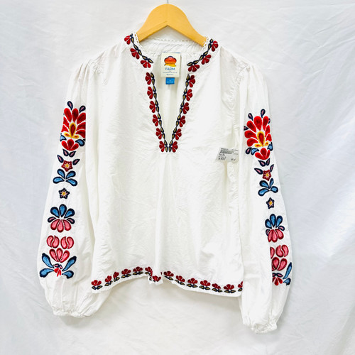 Vist Large View of Product Image Which is Used Farm Rio Long Sleeve Top XS-0/2