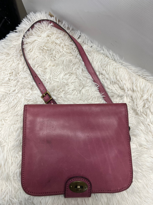 Vist Large View of Product Image Which is Used Fossil Large Leather Handbag