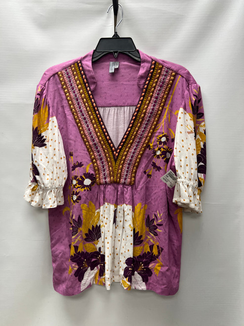 Vist Large View of Product Image Which is Used Blank Short Sleeve Top M-8/10