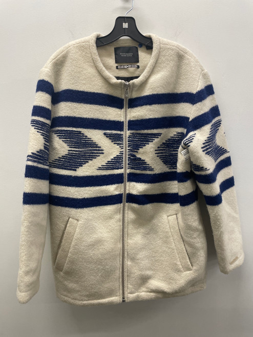 Vist Large View of Product Image Which is Used Beige & Blue Scotch & Soda Short Light Jacket L-12/14