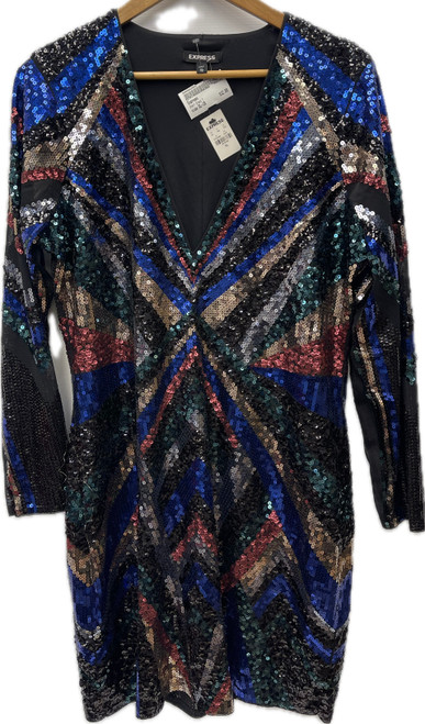 Vist Large View of Product Image Which is Used Express Short Dress F XL-16