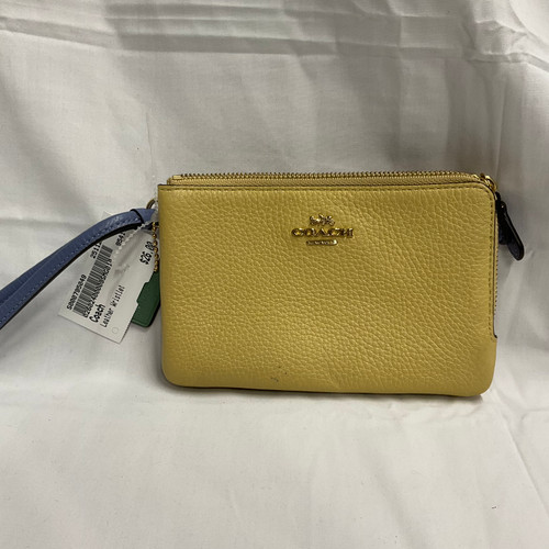 Vist Large View of Product Image Which is Used Coach Leather Wristlet