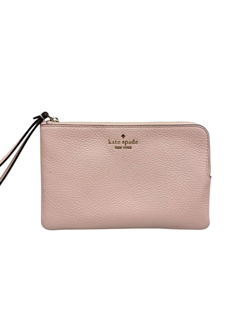 Vist Large View of Product Image Which is Used Kate Spade New York Leather Wristlet