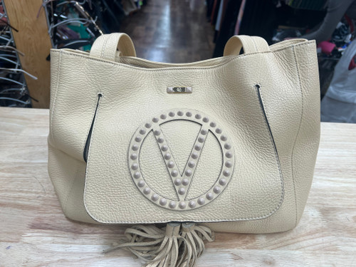 Vist Large View of Product Image Which is Used Valentino By Mario Valentino Large Leather Handbag