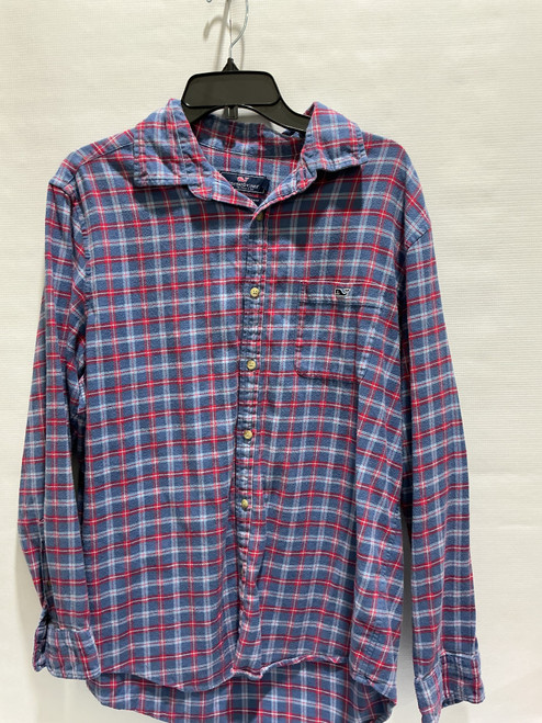 Vist Large View of Product Image Which is Used Vineyard Vines Mens Long Sleeve Top L/16-16.5