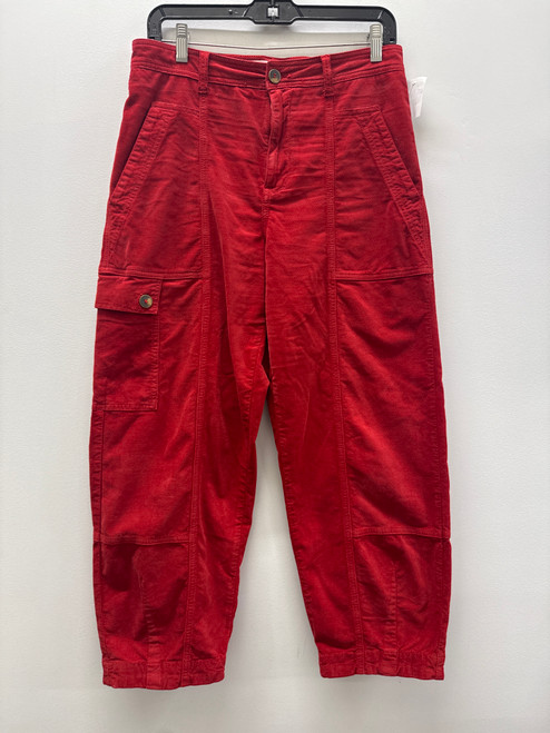 Vist Large View of Product Image Which is Used Red Anthropologie Casual Barrel Pant 6-28