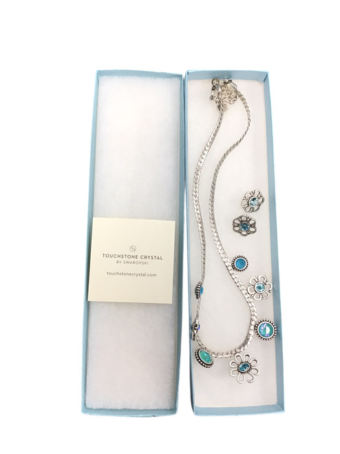 Vist Large View of Product Image Which is Swarovski Necklace And Earring Set