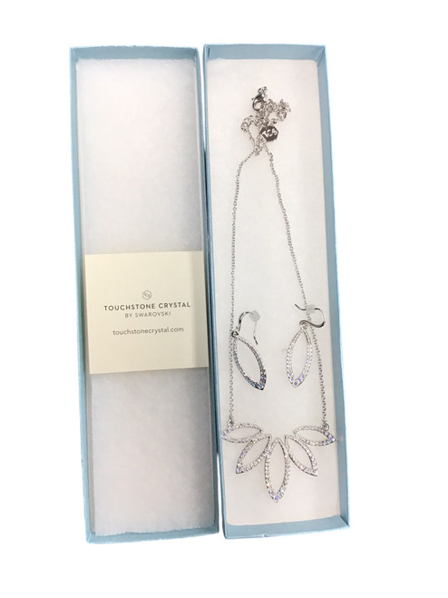 Vist Large View of Product Image Which is Swarovski Necklace and Earring Set