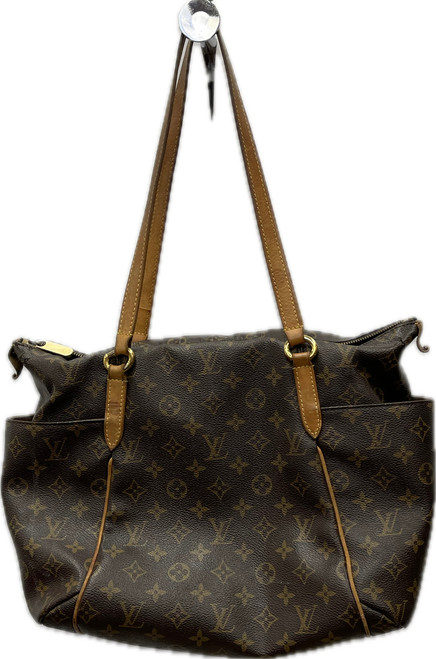 Vist Large View of Product Image Which is As is Used Louis Vuitton Xlarge Leather Handbag