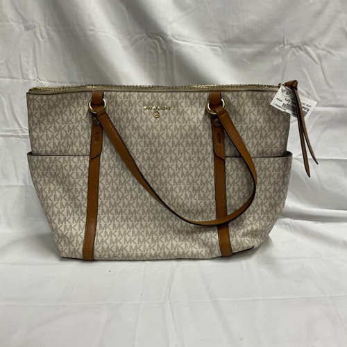 Vist Large View of Product Image Which is Used Michael Michael Kors Large Leather Handbag