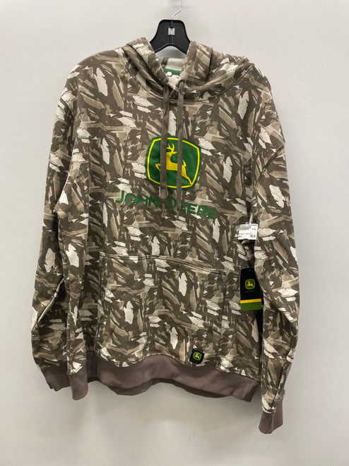 Vist Large View of Product Image Which is Used NWT Brown Camo John Deere Mens Sweatshirt L