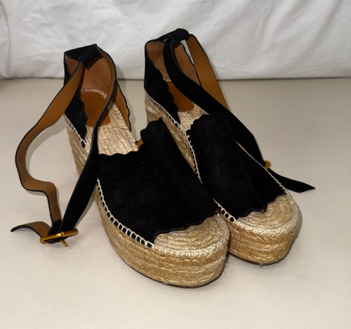 Vist Large View of Product Image Which is Used Chloe  Wedge Sandals 10