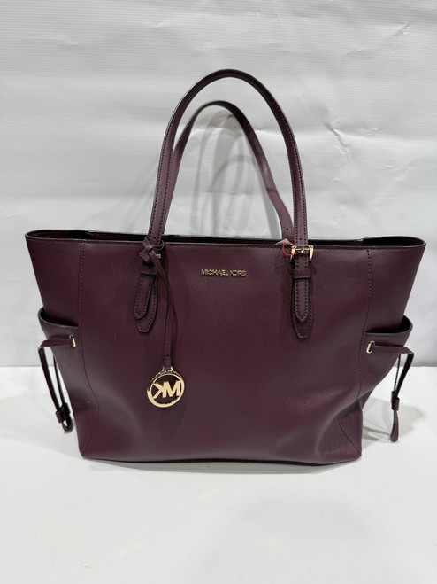 Vist Large View of Product Image Which is Used Michael Michael Kors Large Leather Handbag