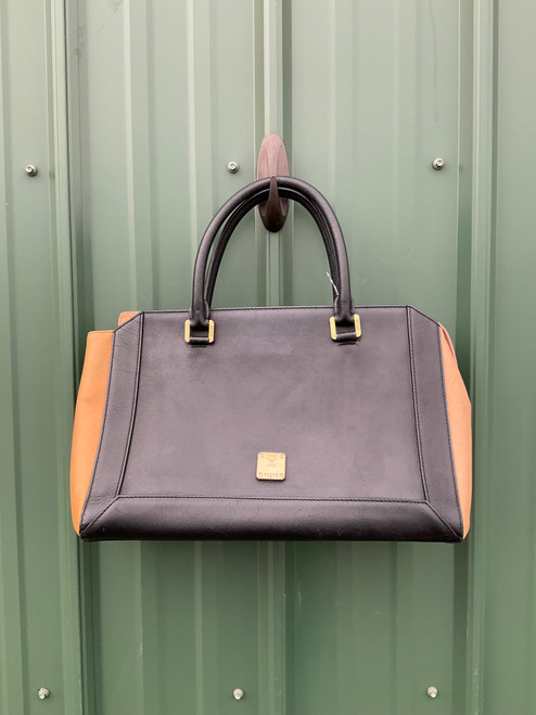 Vist Large View of Product Image Which is Used MCM Munchen Large Leather Handbag