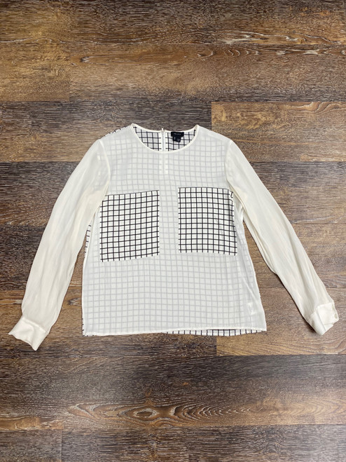 Vist Large View of Product Image Which is Used Theory Long Sleeve Top S-4/6