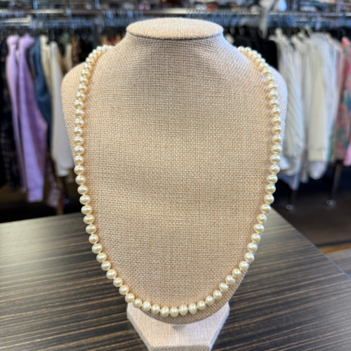 Vist Large View of Product Image Which is Used .925 Sterling Silver Imperial Pearl Necklace