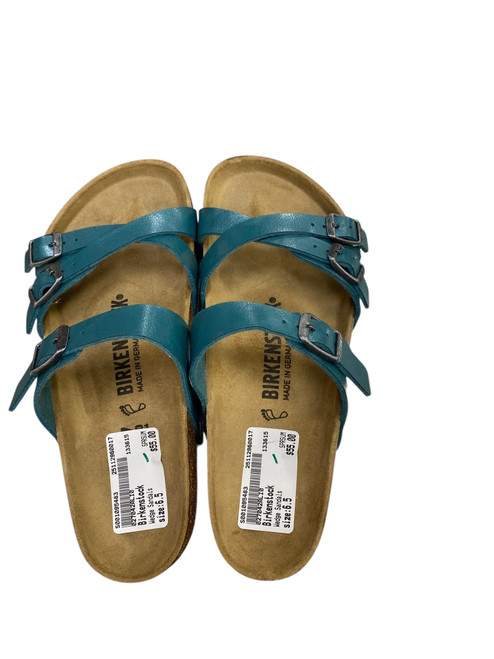 Vist Large View of Product Image Which is Used Birkenstock Wedge Sandals 6.5