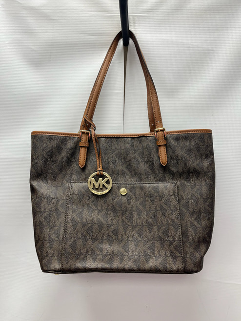 Vist Large View of Product Image Which is Used Michael Michael Kors Large Leather Handbag
