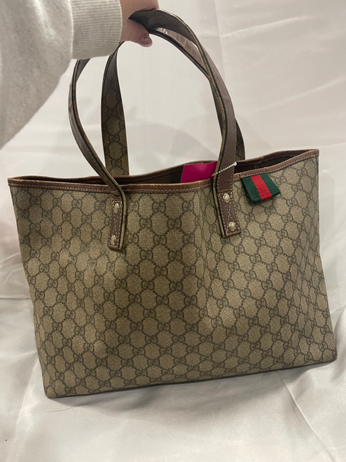 Vist Large View of Product Image Which is Used Gucci Xlarge Leather Handbag