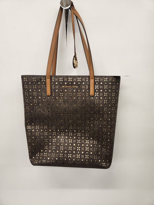 Vist Large View of Product Image Which is Used Michael Michael Kors Large Leather Handbag