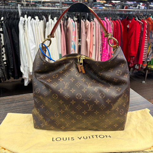 Vist Large View of Product Image Which is Used Louis Vuitton Sully MM Large Leather Handbag