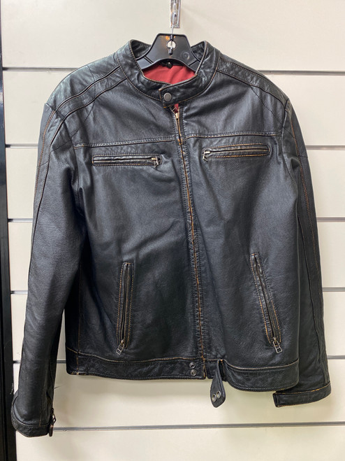 Vist Large View of Product Image Which is Used Danier Mens Leather Jacket S