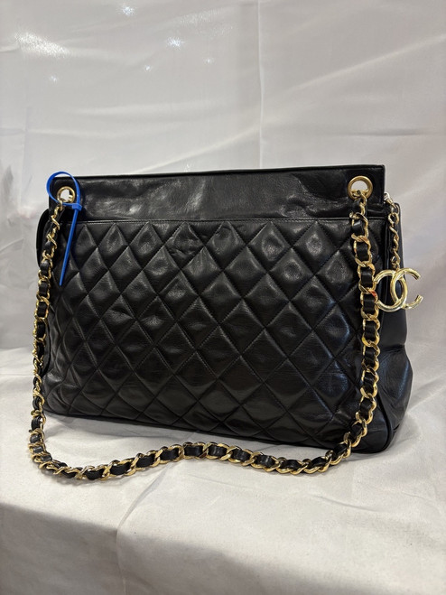 Vist Large View of Product Image Which is Used Chanel Vintage Lambskin Quilted Tote Bag