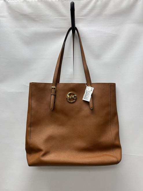 Vist Large View of Product Image Which is Used Michael Michael Kors Large Leather Handbag