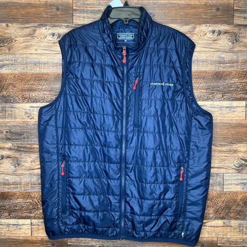Vist Large View of Product Image Which is Used Vineyard Vines Men's Lightweight Vest XL