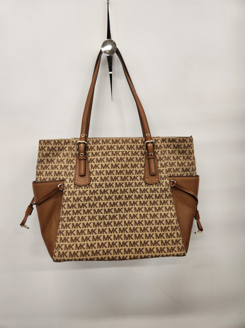Vist Large View of Product Image Which is Used Michael Michael Kors Large Leather Handbag