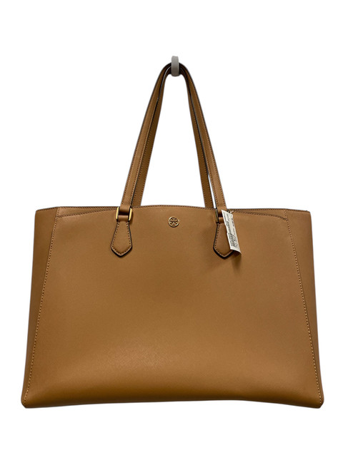 Vist Large View of Product Image Which is Used Tory Burch Large Leather Handbag