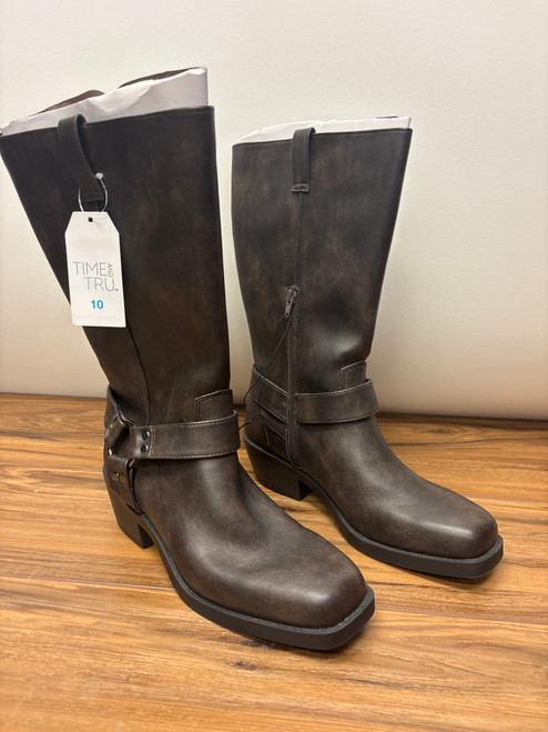 Vist Large View of Product Image Which is Nwt Time And Tru Tall Boots 10