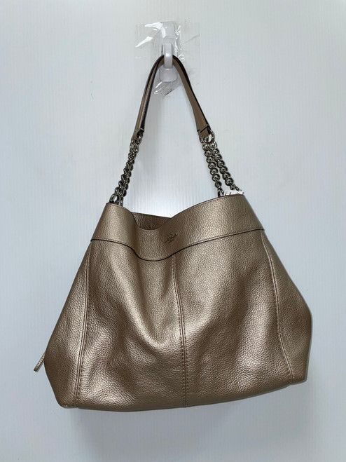 Vist Large View of Product Image Which is Used Coach Large Leather Handbag