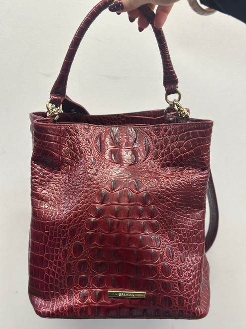 Vist Large View of Product Image Which is Used Brahmin Large Leather Handbag