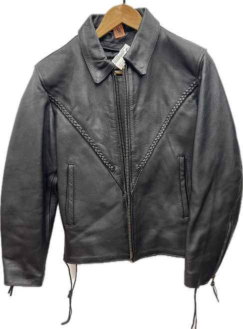 Vist Large View of Product Image Which is Used Unbranded Leather Jacket S-4/6