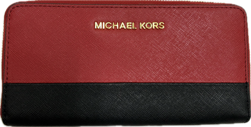 Vist Large View of Product Image Which is Used Michael Michael Kors Leather Wallet
