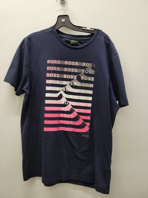 Vist Large View of Product Image Which is Used Blue BOSS Mens Short Sleeve Top XL/17-17.5